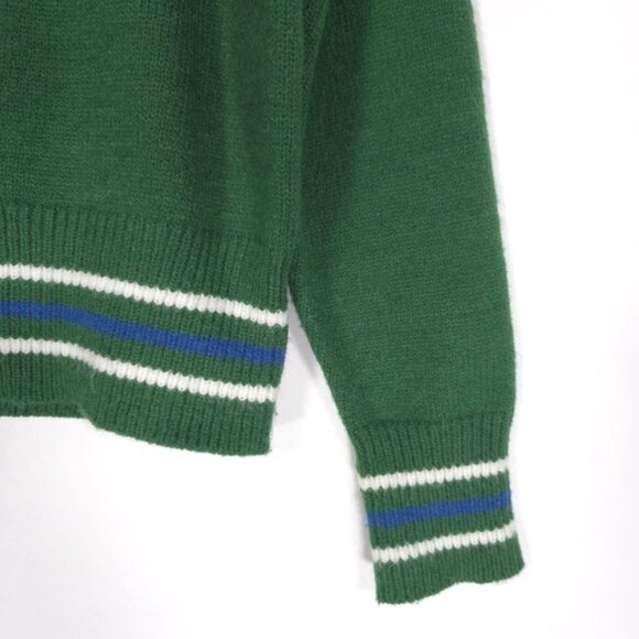 ALEXIA ADMOR Cathrine Knit‎ Sweater Green V Neck Cardigan Front Button Size XS - Picture 9 of 12